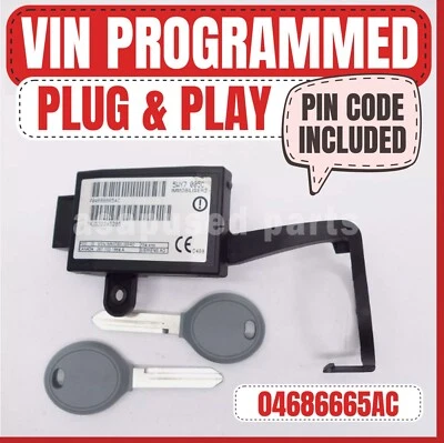 1999-2004 Jeep Grand Cherokee 01-03 Caravan Immobilizer 04686665AC Plug & Play - Image 1 of 3