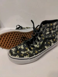 Vans Peanuts Snoopy Mummy Skateboard Youth Sz 4 Cartoon Charlie Brown Halloween - Picture 1 of 5
