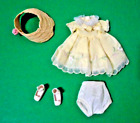 AC 8" TINY BETSY MCCALL BIRTHDAY PARTY YELLOW  DRESS HAT SHOES OUTFIT 1950'S