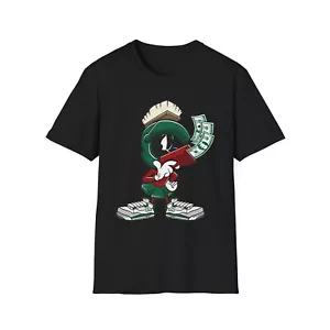 Cool Cartoon Money T-Shirt, Fun Gift, Streetwear Style, Unisex Tee, Casual Wear, - Picture 1 of 9