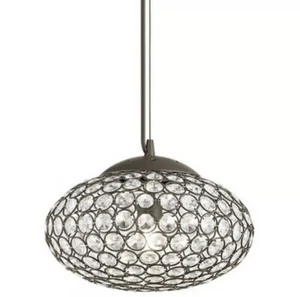 Kichler Krystal Ice Olde Bronze Oval Mini Pendant - Picture 1 of 4