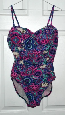 TRAJE DE BAÑO PARA MUJER "LOVE YOUR ASSES" ~ TALLA XL ~ ACOLCHADO ~ MULTICOLOR ~ ¡LIMPIO! Foto 1 de 4