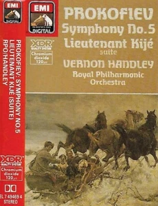 Prokofiev Symphony No. 5; Lieutenant Kijé (Suite) CASSETTE ALBUM Vernon Handley - Picture 1 of 17