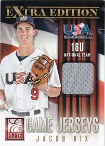 2013 Elite Extra Edition USA Baseball 18U Game Jerseys Jacob Nix - Picture 1 of 2