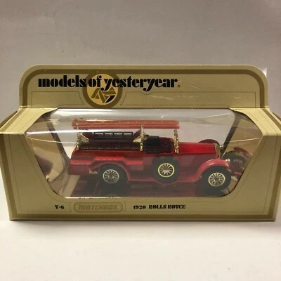 1978 MATCHBOX MODELS OF YESTERYEAR Y6-4 1920 ROLLS ROYCE FIRE ENGINE ISSUE6 - Image 1 of 4