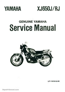 1982 Yamaha XJ650R Seca Motorcycle Service Manual - Foto 1 di 1