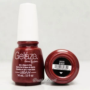 Gelaze China Glaze LED UV smalto colore unghie gel 0,5 once - bacio lungo 81634 - Foto 1 di 1