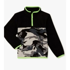 WONDER NATION BOYS QUARTER ZIP PULLOVER JACKET SIZE 4/5 - Picture 1 of 2