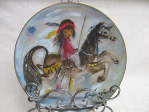 De Grazia Collector Plate 1982 "Merry Little Indian" - Picture 1 of 3