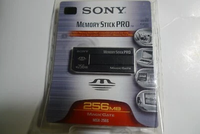 Brand NEW Sony 256MB Memory Stick Pro MagicGate MSX-256S vantage SEALED NIB PSP - Image 1 of 4