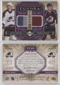 2007 Artifacts Tundra Tandems Metallic Purple Milan Hejduk Marek Svatos #TT-HS