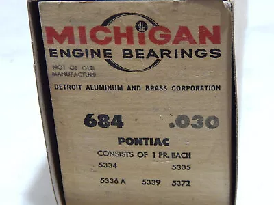 OVERSIZE +030 MAIN SET, 1954, PONTIAC 268.4 CUBIC INCH V8, CHIEFTAIN, STAR CHIEF - Image 1 of 4