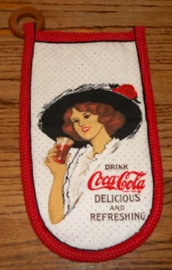 Guante de horno de cocina Coca-Cola Coca-Cola vintage 1984 sin usar - Imagen 1 de 5
