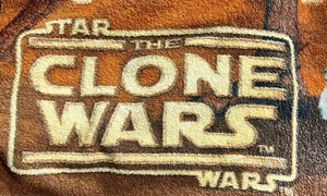 Star Wars The Clone Wars Soft Fleece Blanket 60” x 48” Good Used Condition - Picture 1 of 7