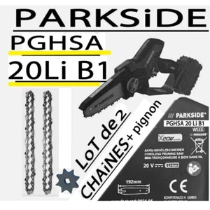 PARKSIDE Set 2 Ketten + Ritzel für Mini-Kettensäge PGHSA 20-Li B1 PGHSA - Bild 1 von 1