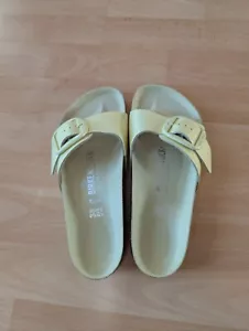 Birkenstock Madrid Big Buckle Naturleder Lack - High-Shine Gelb 38 - Bild 1 von 5