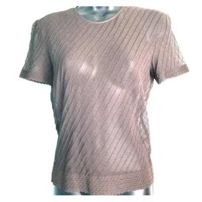 Giorgio Armani sheer top short sleeve sz 42 snag New with tags - Image 1 of 4