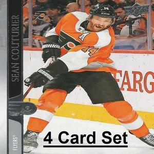 Sean Couturier Philadelphia Flyers NHL Hockey Card Collection - 4 Card Set - Foto 1 di 5
