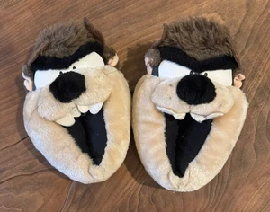Looney Tunes Taz Tasmanischer Teufel Plüsch Vintage Hausschuhe, Größe 4-5 - Bild 1 von 3