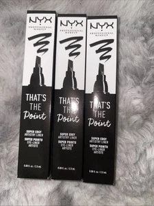 NYX That's The Point Eyeliner Liquido Super Edgy CONFEZIONE DA 3 pezzi - Foto 1 di 2