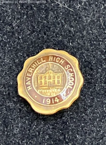 14K Yellow Gold Vintage High School Pin (1914) 2.29g - Picture 1 of 7