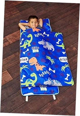  Tapete de cochilo com travesseiro removível - Roarin' Dinos - Transporte dinossauros - Idade 3 a 6 - Imagem 1 de 4