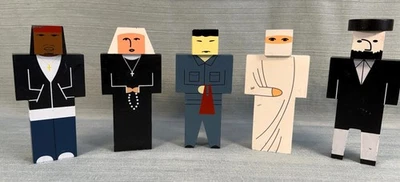 Boyms Babel Blocks New York 2007 Figures - Lot of 5 - Image 1 of 4