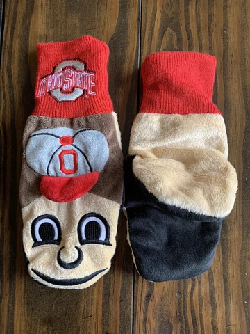 Ohio State Buckeyes Brutus Mittens Gloves By Forever Collectibles Kids L XL Cover