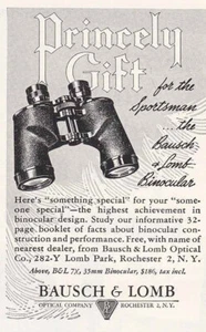 1948 Bausch & Lomb Binoculars: Princely Gift Vintage Print Ad - Picture 1 of 1