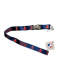 MLB Boston Red Sox Lanyard Clip Neck Tag Keychain for ID Keys Ticket Holder - Picture 1 of 1