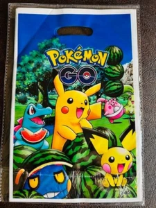 Pokemon Pikachu 10 Birthday Party Gift Bags Party Favors Loot Anime Bags Sealed - Picture 1 of 2