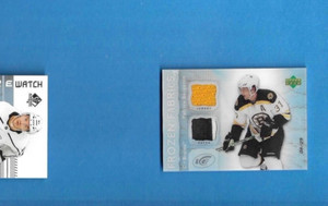 2007-08 UPPER DECK ICE FROZEN FABRICS FF-PB JERSEY PATRICE BERGERON 8/25
