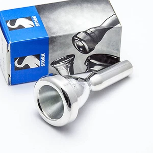Stork BT1.5S Light Weight Symphonic Large Shank Silver Trombone Mouthpiece NEW! - Picture 1 of 5