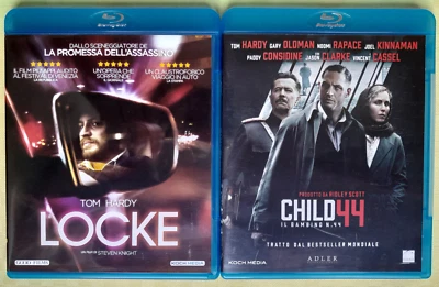 TOM HARDY: LOCKE (2013) + CHILD 44 (2015) - 2 BLU-RAY ITALIANI KOCH PRIME STAMPE - Immagine 1 di 4