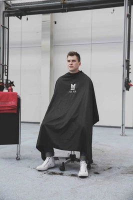 Haarschneideumhang MOSER für Herren, Barber Umhang, Nadelstreifen XL-Größe