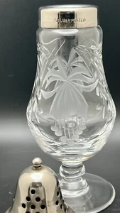VTG Royal Brierley Crystal Sugar Shaker Muffineer Honeysuckle pattern Perfect - Picture 1 of 6