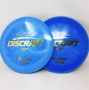 Set of (2) Discraf ESP Buzzz McBeth 5X 170-2g Blue Discs Gold Foils FREE SHIP 5 - Picture 1 of 1