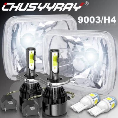 Par de faros LED 7X6" 5X7" haz alto/bajo para Mitsubishi Mighty-Max 1983-1995 Foto 1 de 4