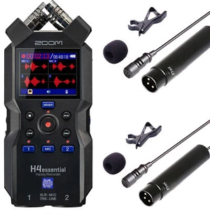 Zoom H4essential registratore portatile 4 tracce con microfono cablato XLR Lavalier XM-L2 - Foto 1 di 9