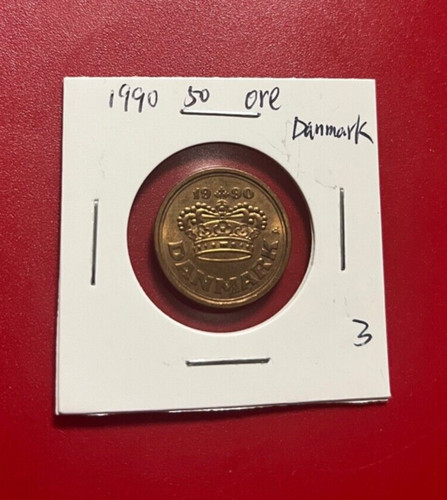 1990 50 ORE DANMARK COIN - NICE WORLD COIN | eBay Australia