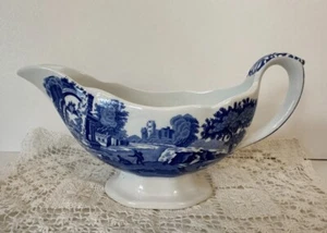 SPODE Barco Gravy Italiano Azul 8.5" Hecho en Inglaterra - Imagen 1 de 5