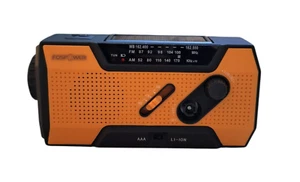 Radio meteorológica de emergencia FosPower modelo A1 NOAA/AM/FM con alimentación portátil de 7400 mWh - Imagen 1 de 9