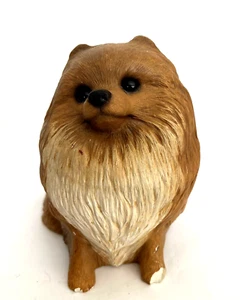 1985 SANDICAST 7" x 6" POMMERSCHER HUND FIGUR - SANDRA BRUE MIT GEKAUTER PFOTE D360 - Bild 1 von 8