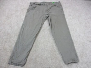 Prana Pants Mens 42 Gray Canvas Tapered Leg Outdoor Camp Chino Khaki 42x30 * - Picture 1 of 12