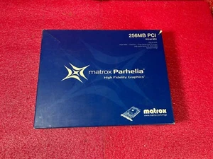 1 Pc Matrox Parhelia 256MB DDR PH-P256F SDRAM AGP 4x/8x Graphics Adapter AGP NEW - Picture 1 of 10