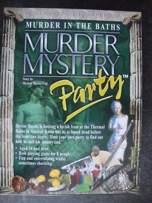 Murder in the Baths Murder Mystery Role Playing Party Game for 8 players - Image 1 of 4
