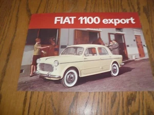 Fiat 1100 EXPOT Sales Brochure/Specification Sheet - Vintage - Picture 1 of 2