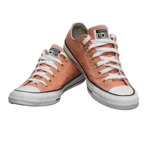 Converse All Stars niedrige Turnschuhe/Schuhe Unisex Damen 8/Herren 6 korallefarben gebraucht, in einwandfreiem Zustand - Bild 1 von 10