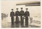 Original Japanese Navy Photo Cruiser Ashigara Officers Turret c.1938