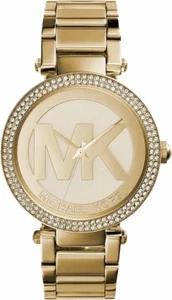 MICHAEL KORS MK5784 Parker Gold Logo Crystal Pave Women's Watch - Picture 1 of 8